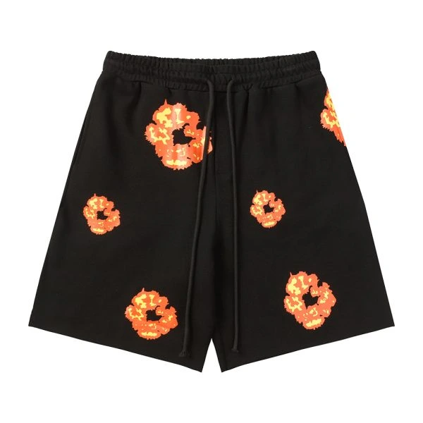 Denim Tears Black & Orange Shorts Denim Tears Black & Orange Shorts