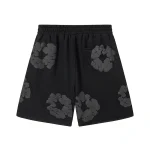 Denim Tears Mono Cotton Wreath Sweatshorts Black
