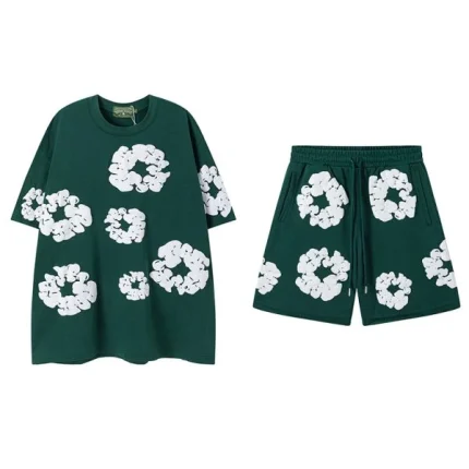 Denim Tears Set T-Shirt and Shorts Green