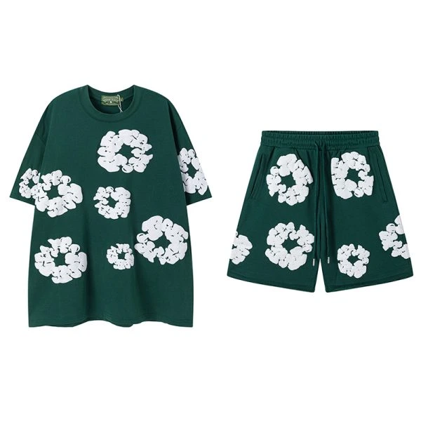 Denim Tears Set T-Shirt and Shorts Green Denim Tears Set T-Shirt and Shorts Green