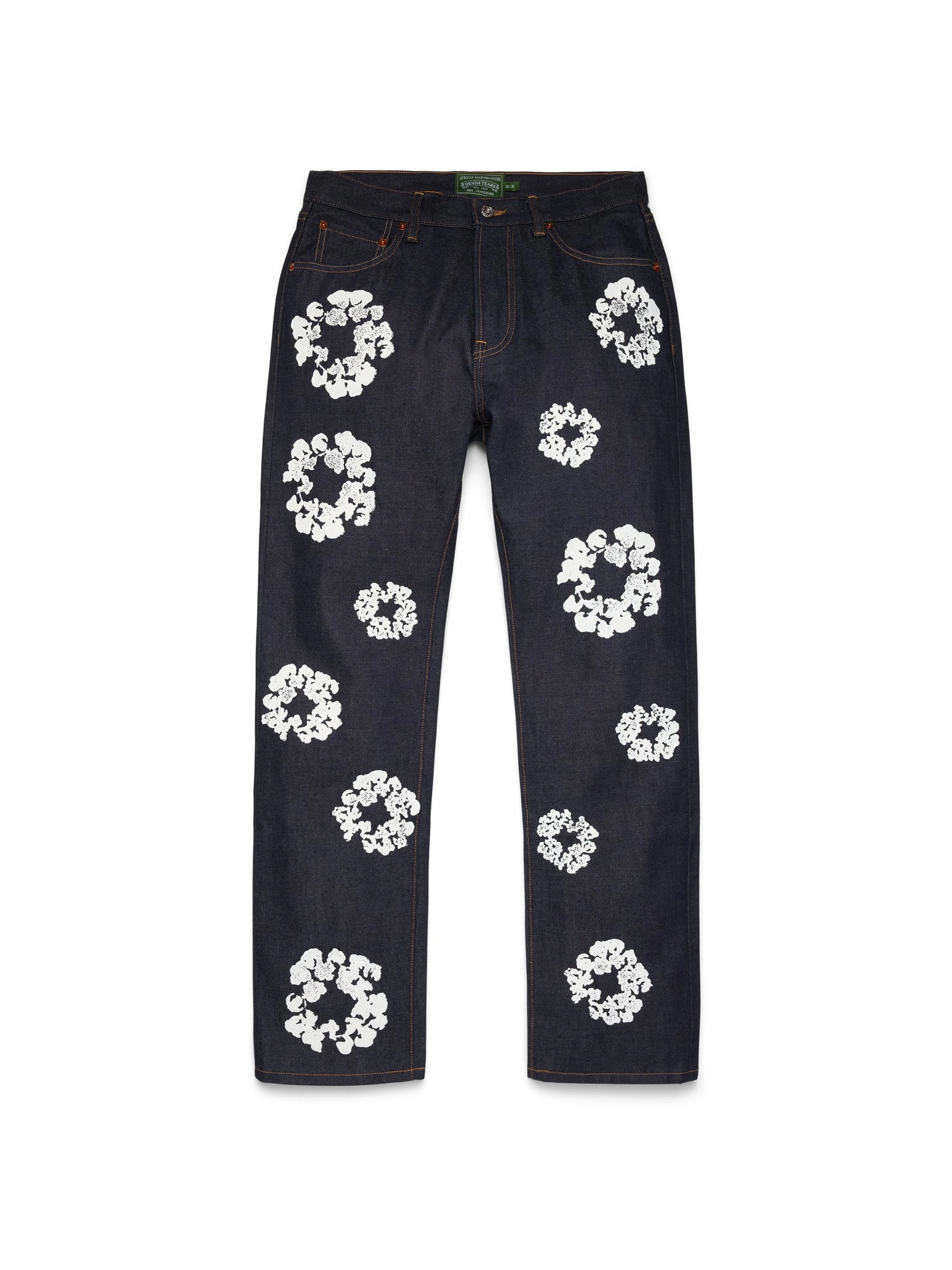 Straight Cotton Wreath Denim Pant Selvedge Straight Cotton Wreath Denim Pant Selvedge