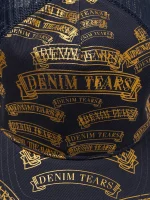 DT Stamp Pattern Trucker Hat Navy