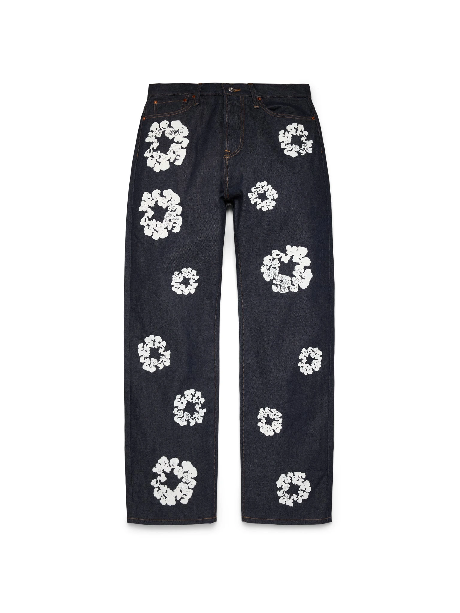 Baggy Cotton Wreath Denim Pant Selvedge Baggy Cotton Wreath Denim Pant Selvedge