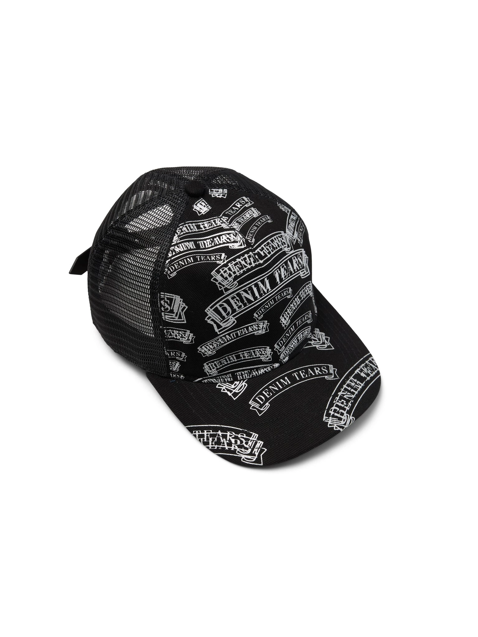 DT Stamp Pattern Trucker Hat Black DT Stamp Pattern Trucker Hat Black