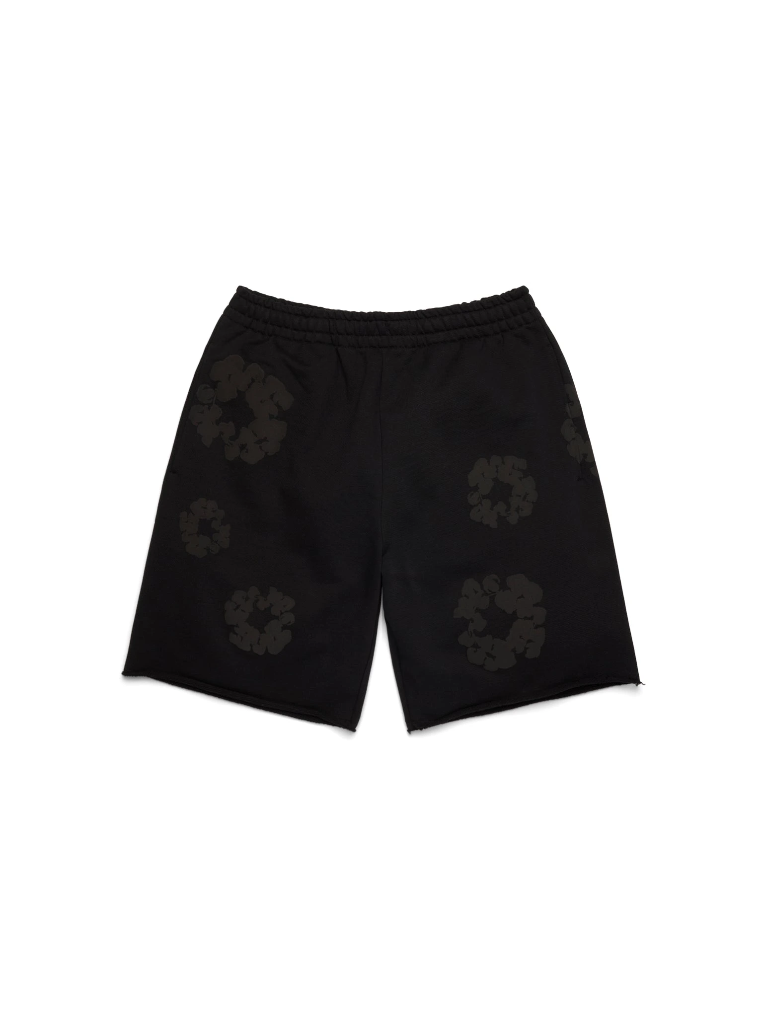 Mono Cotton Wreath Sweatshorts Black Mono Cotton Wreath Sweatshorts Black