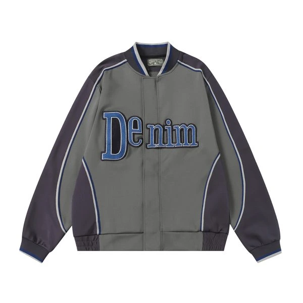 Denim Tears Paneled Grey Jacket Denim Tears Paneled Grey Jacket