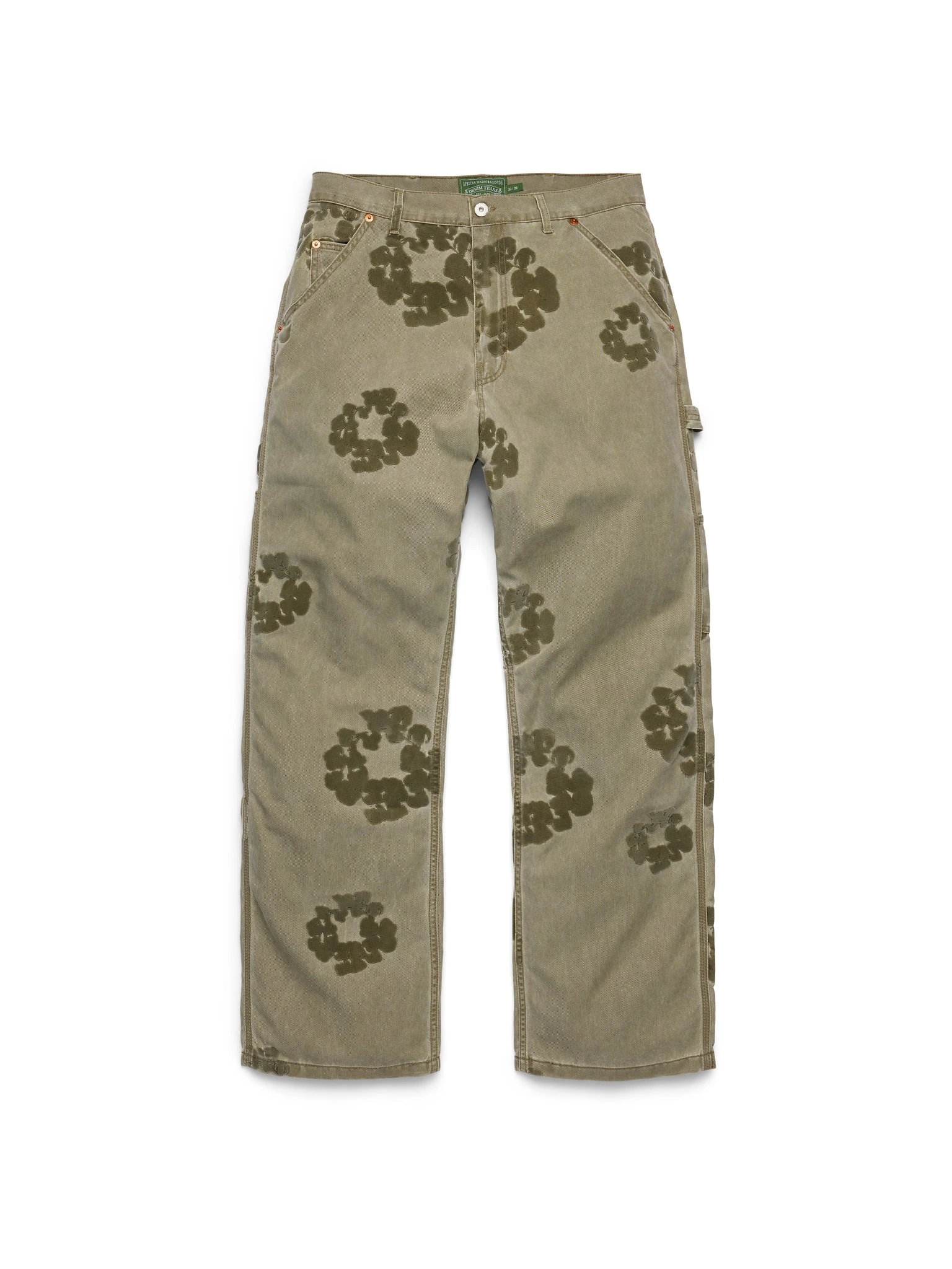 Cotton Wreath Flocked Carpenter Pant Cotton Wreath Flocked Carpenter Pant