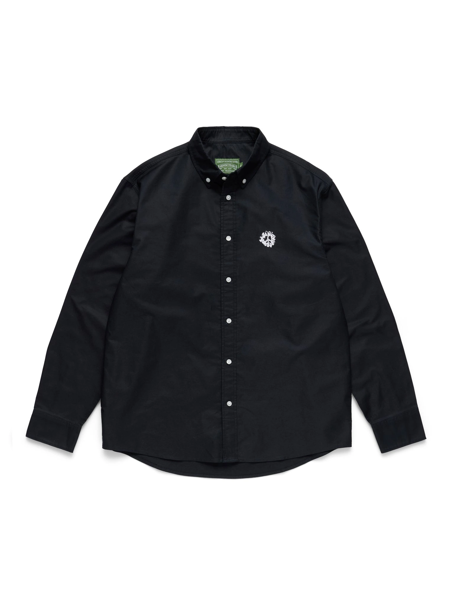 Peace Wreath Oxford Shirt Black Peace Wreath Oxford Shirt Black
