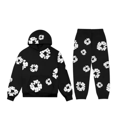 Denim Tears Cotton Wreath Tracksuit Black