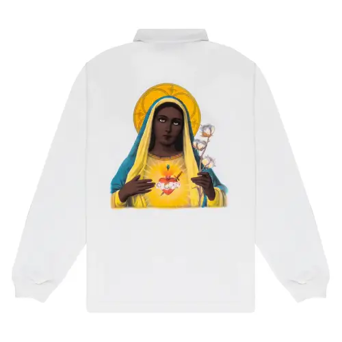 Denim Tears Black Madonna Rugby White Denim Tears Black Madonna Rugby White