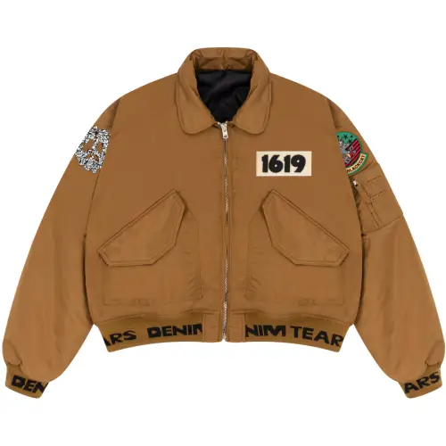 Denim Tears Trans-Atlantic Flight Jacket Coyote Denim Tears Trans-Atlantic Flight Jacket Coyote