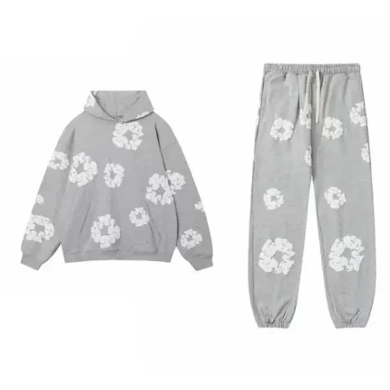 Denim Tears Cotton Wreath Tracksuit Grey