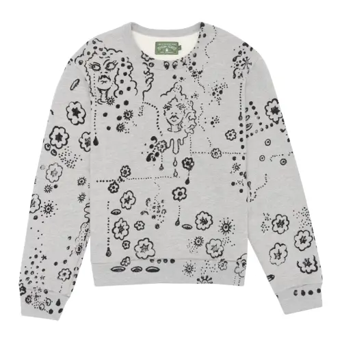 Denim Irak Tears Crewneck Sweatshirt Denim Irak Tears Crewneck Sweatshirt