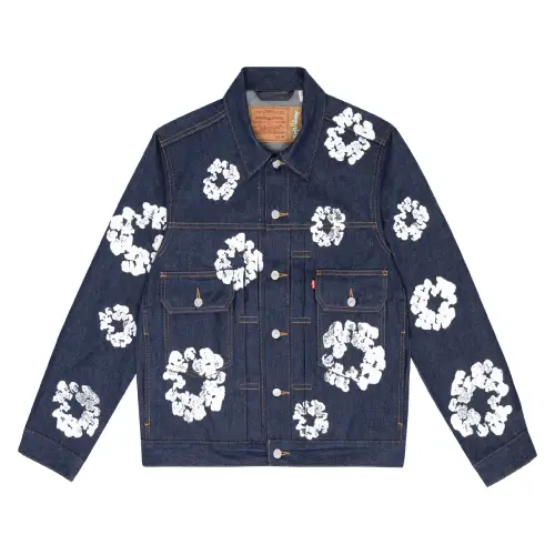 Denim Tears Type – 2 All Over Wreath Raw Jacket Denim Tears Type – 2 All Over Wreath Raw Jacket