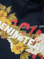 DT Virginia Overlock Stitch Hoodie Navy