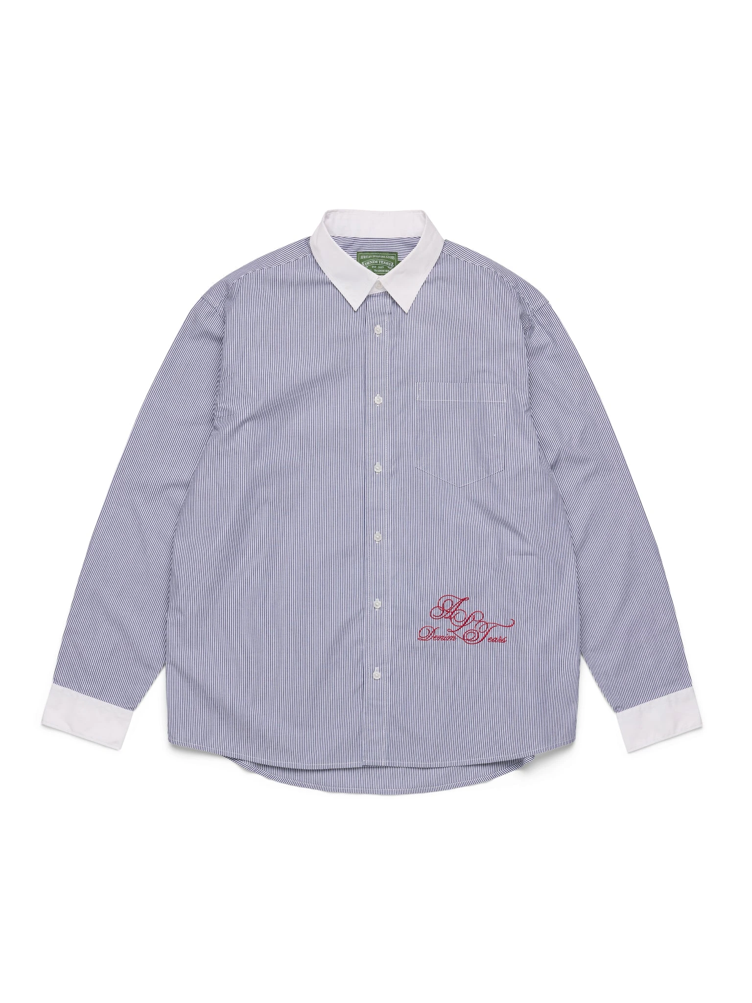 André Leon Talley Two-Tone Button-Up Shirt André Leon Talley Two-Tone Button-Up Shirt